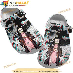 Retro Demon Slayer Anime 3D Funny Crocs