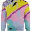 Retro Dojo Scribbles 3D Funny Ugly Christmas Sweater