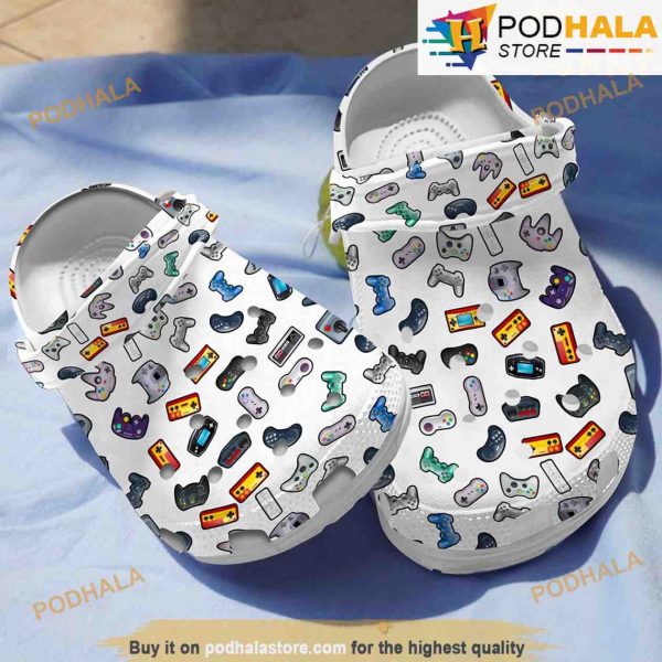 Retro Gamepad 3D Funny Crocs Collection