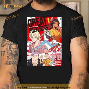 Retro Great Pretender Main Characters Spread Anime Shirt