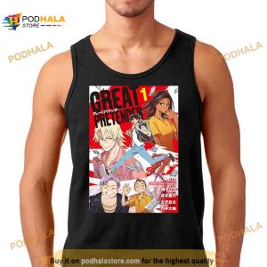 Retro Great Pretender Main Characters Spread Anime Shirt 2