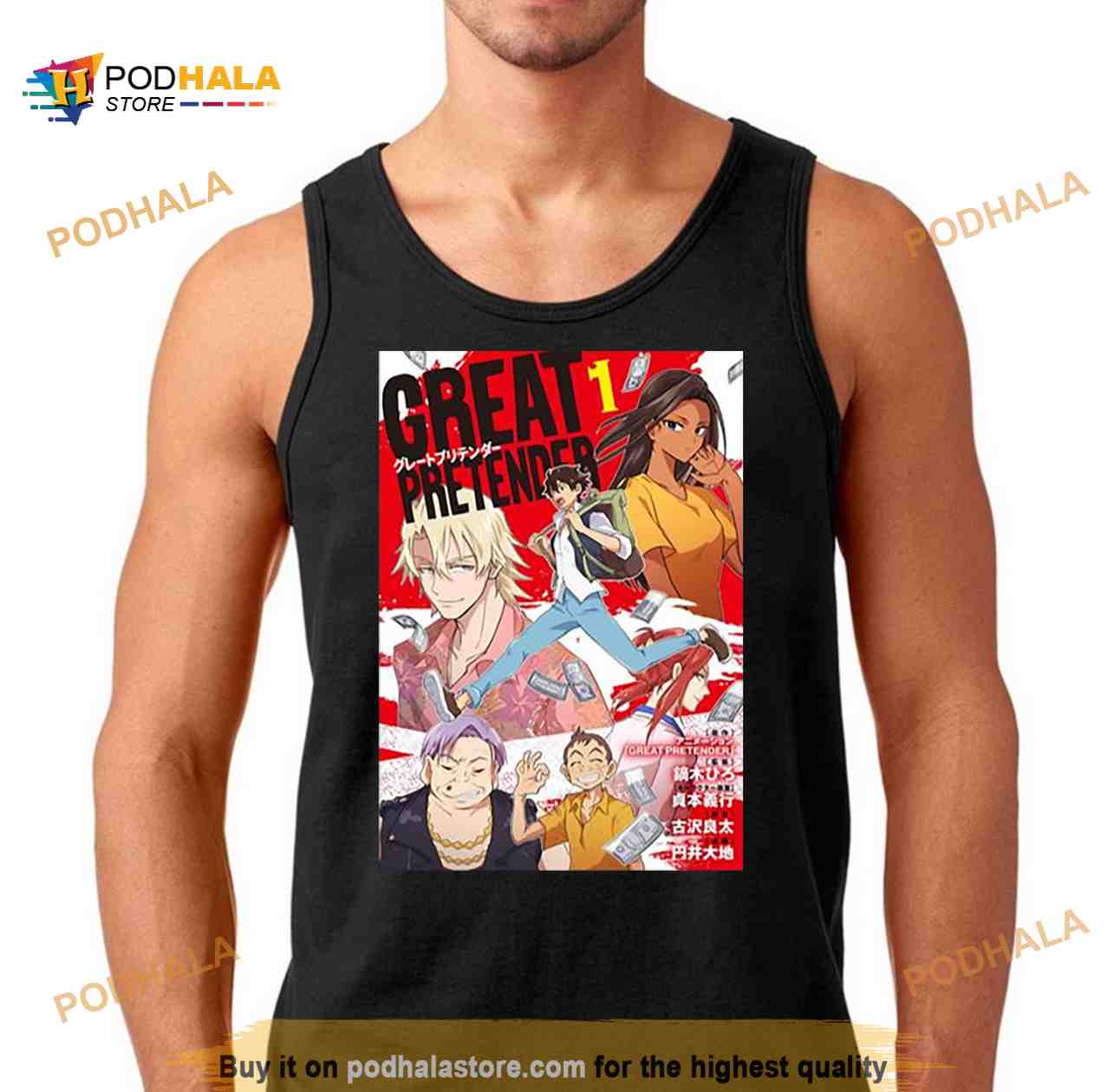 Retro Great Pretender Main Characters Spread Anime Shirt Retro Great Pretender Main Characters Spread Anime Shirt