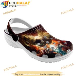 Retro Hulk Movie Marvel 3D Funny Crocs