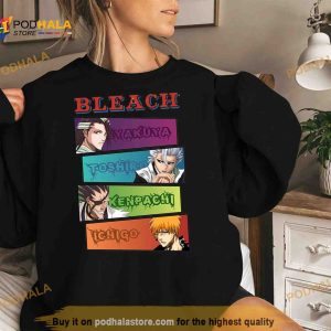 Retro Main Roles Bleach Anime Shirt