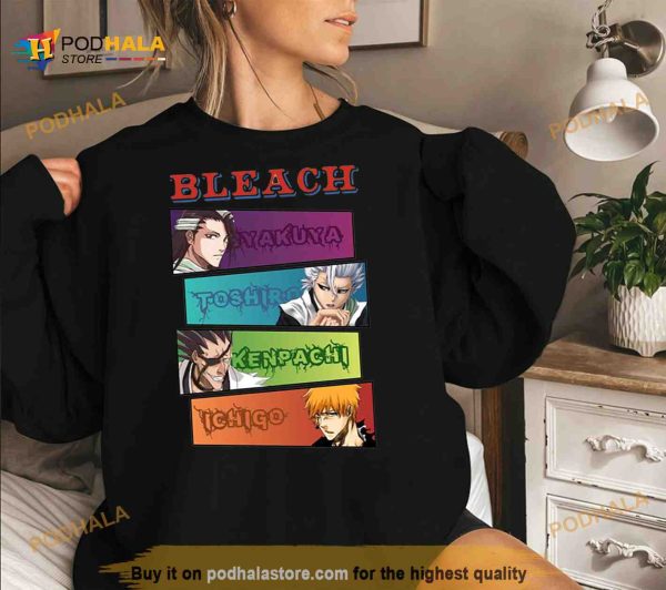 Retro Main Roles Bleach Anime Shirt