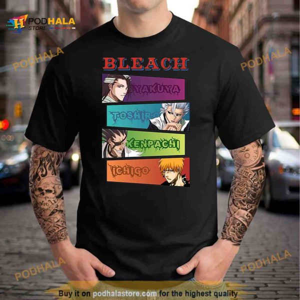 Retro Main Roles Bleach Anime Shirt