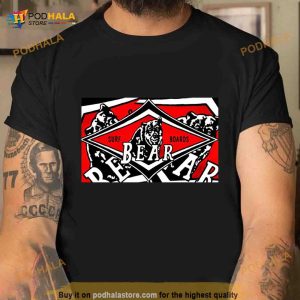 Retro Surfing Bear Beach Skate Shop Art Surfboard Shirt 2