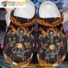 Riding Skeleton Skull Racing Ghost Bone 3D Funny Crocs