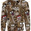 Rigby All Over Printed Funny Ugly Christmas Sweater