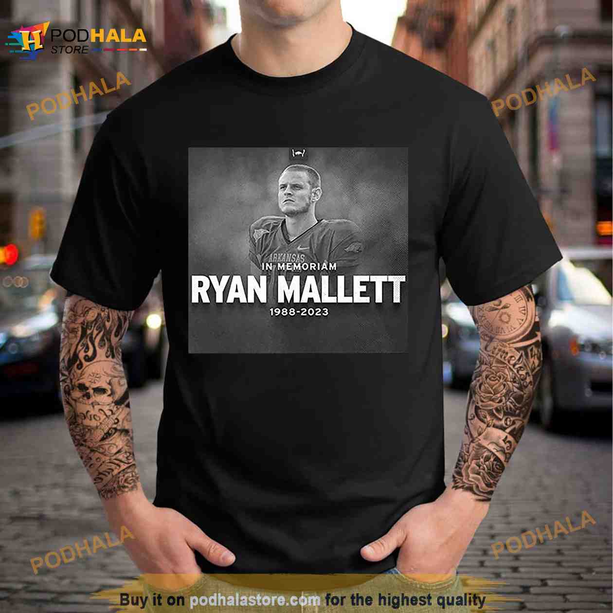 Ryan Mallett Vintage T-shirt, Rip Ryan Mallett - Printing Ooze