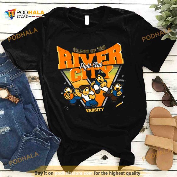 River City Fc Orange Logo Double Dragon Shirt