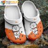 Rj White And Orange Bts 3D Funny Crocs Clog Shoes