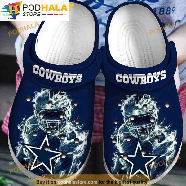 Robot Dallas Cowboys 3D Funny Crocs