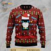 Robot Santa All Over Printed Funny Ugly Christmas Sweater