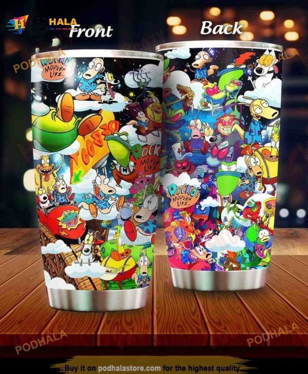 Rocko’s Modern Life Gift Travel Coffee Tumbler
