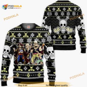 Roger Pirates Anime One Piece Xmas Ugly Christmas Sweater