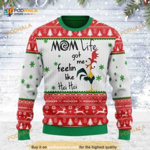 Rooster All Over Printed Funny Ugly Christmas Sweater, Xmas Gifts