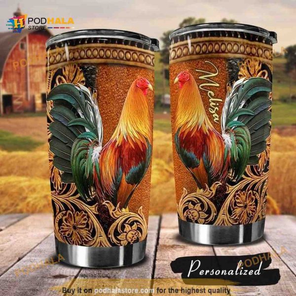 Rooster Coffee Tumbler All Over Print 3D