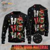 Rooster Ho Ho Ho All Over Printed Funny Ugly Christmas Sweater