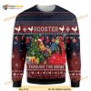 Rooster Through The Snow All Over Printed Funny Ugly Christmas Sweater