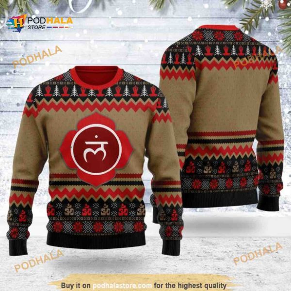 Root Chakra 3D Funny Ugly Christmas Sweater, Xmas Gifts