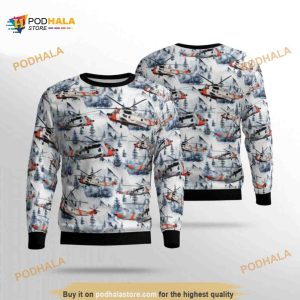Royal Norwegian Air Force Sea King 3D Funny Ugly Christmas Sweater