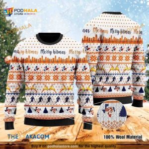 Rugby Player Merry Hitmas 3D Funny Ugly Christmas Sweater
