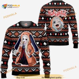 Runa Yomozuki Anime Kakegurui Xmas Ugly Christmas Sweater