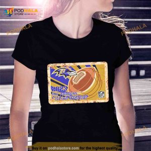 Rusty Metal Baltimore Ravens 2023 IFAF Americas Championship NFL logo Shirt 2