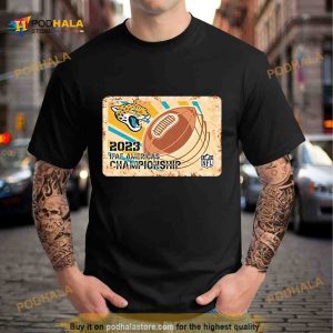 Rusty Metal Jacksonville Jaguars 2023 IFAF Americas Championship NFL logo Shirt 2