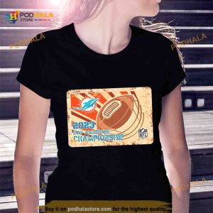 Rusty Metal Miami Dolphins 2023 IFAF Americas Championship NFL logo Shirt
