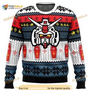 Rx Gundam Xmas Wool Ugly Christmas Sweater, Xmas Gifts