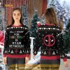 Ryan Reynolds Deadpool All I Want For Christmas Is Ugly Christmas Sweater
