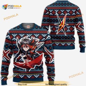 Ryuko Matoi Anime Kill La Kill Xmas Ugly Anime Christmas Sweater