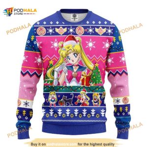 Sailor Moon Merry Xmas Ugly Anime Christmas Sweater