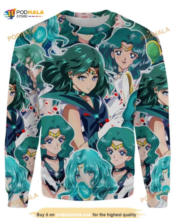 Sailor Neptune 3D Funny Ugly Christmas Sweater, Xmas Gifts