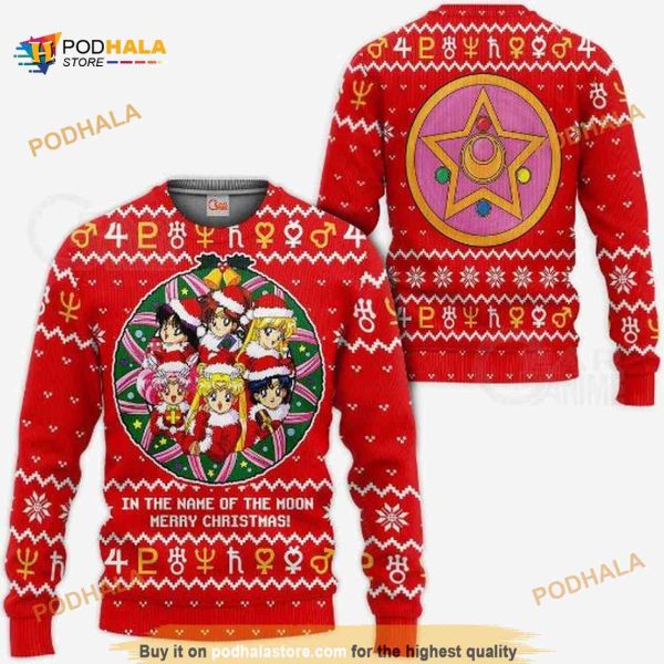 Sailor Ugly Xmas Idea Anime Christmas Sweater