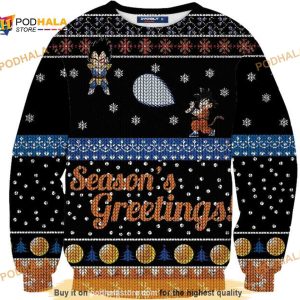 Saiyan Christmas 3D Funny Ugly Christmas Sweater