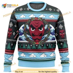 Sakonji Urokodaki Demon Slayer Kimetsu No Yaiba Anime Christmas Ugly Wool Sweater