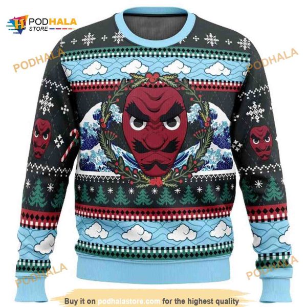 Sakonji Urokodaki Demon Slayer Kimetsu No Yaiba Anime Christmas Ugly Wool Sweater