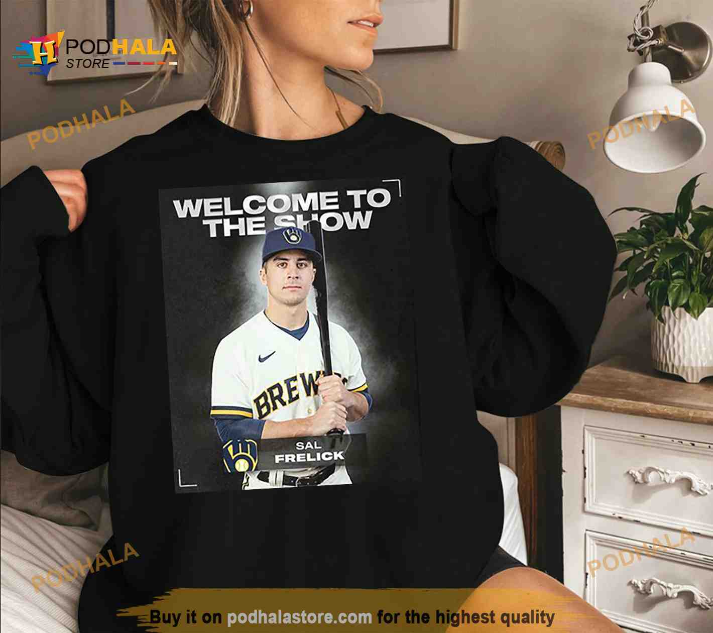 Sal Frelick Milwaukee Brewers Welcome To The MLB Show T Shirt, hoodie,  sweater, long sleeve and tank top