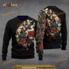Samurai Tattoo Christmas Wool Funny Ugly Christmas Sweater