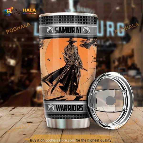 Samurai Warriors Metal Stainless Steel Cup Coffee Tumbler