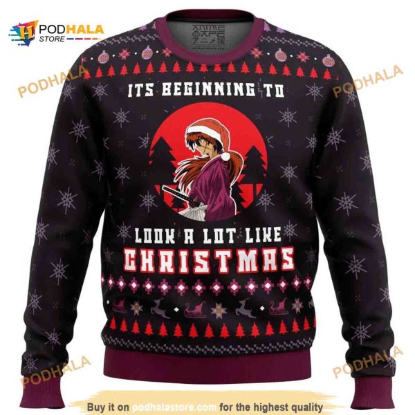 Samurai X Its Beginning To Look a Lot Like Christmas 3D Sweater