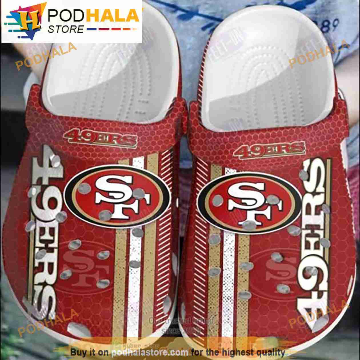 San Francisco 49er Crocband 3D Crocs Podhalastore