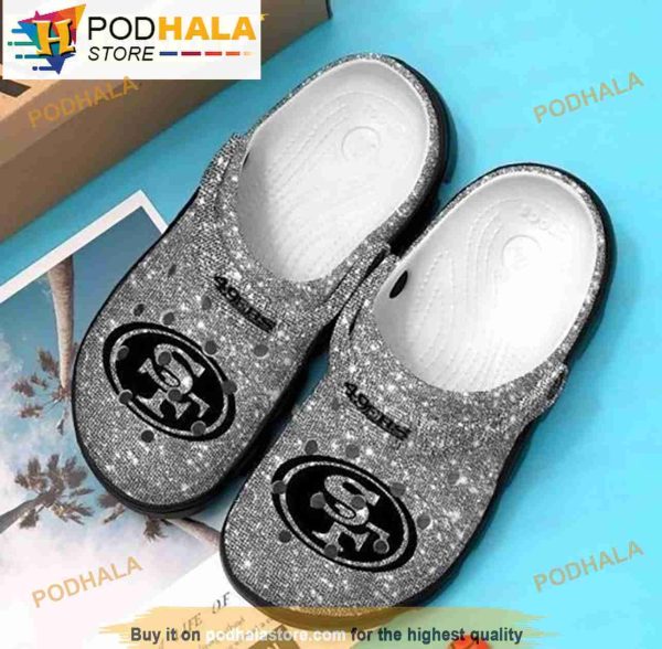 San Francisco 49ers Bling Bling Background Crocband 3D Crocs  Slippers