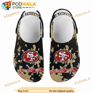 San Francisco 49ers Bling Bling Background Crocband 3D Crocs