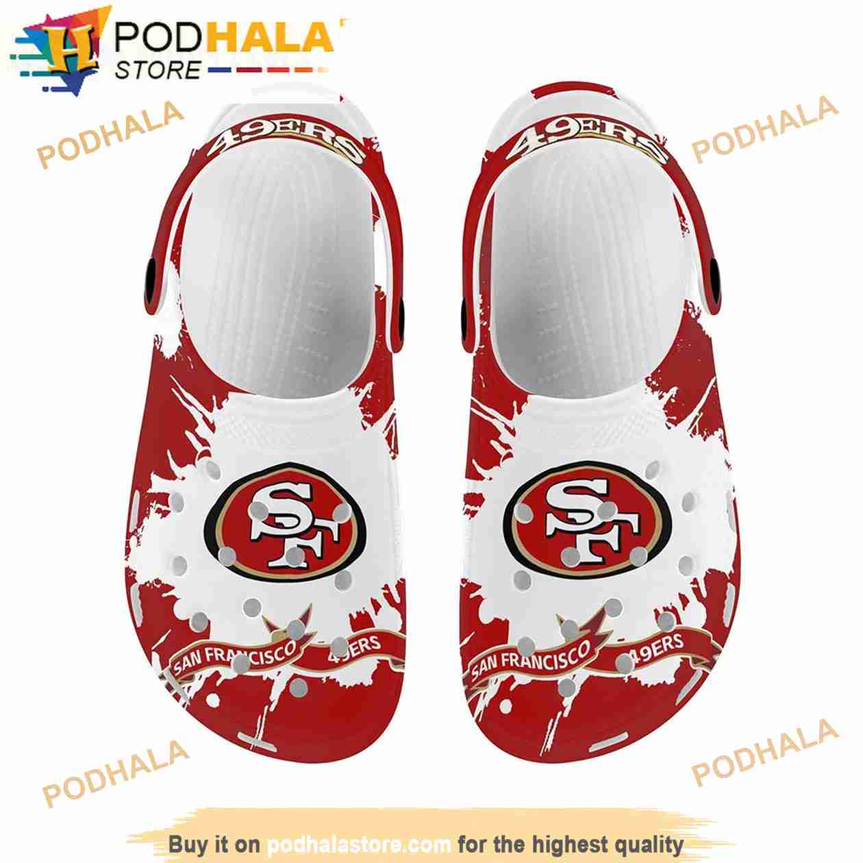 San Francisco 49ers Bling Bling Background Crocband 3D Crocs Slippers -  Bring Your Ideas, Thoughts And Imaginations Into Reality Today