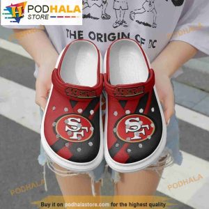 San Francisco 49ers Bling Bling Background Crocband 3D Crocs Slippers -  Bring Your Ideas, Thoughts And Imaginations Into Reality Today