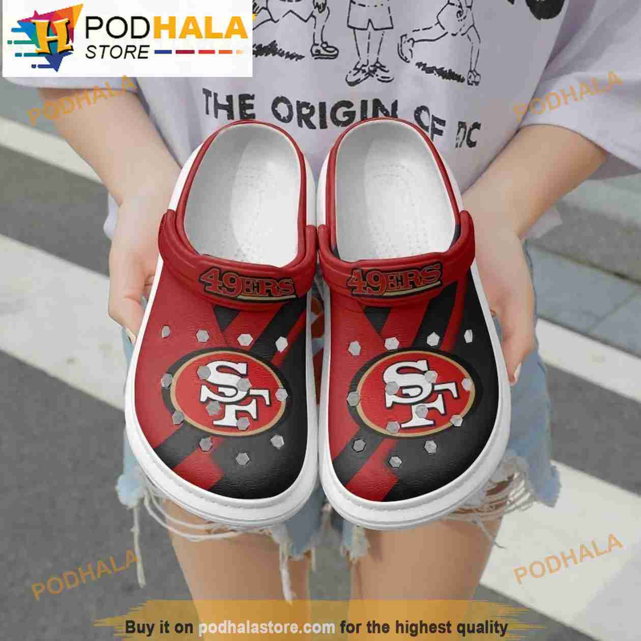 Football Logo San Francisco 49ers NFL 3D Crocs - Bring Your Ideas, Thoughts  And Imaginations Into Reality Today